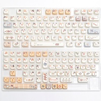 MAO Sushi Cat PBT Dye-Sublimation Ensemble Complet 7u Split Profile Space Boxed Cherry Profile Keycap Height Gaming Mechanical Keyboard