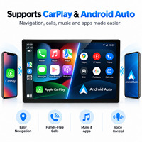 Lecteur audio Android universel avec écran tactile 2K de 13,1 pouces, autoradio stéréo Android, lecteur multimédia automobile Android