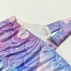 Maillot de bain trois pièces pour filles de 8 à 12 ans, thème <span class=keywords><strong>sirène</strong></span>, adorable maillot de bain trois pièces - Product Image 2