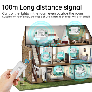 ชุดสวิตช์อัจฉริยะ RF433รุ่น sixwgh ซึ่งได้รับการอัปเกรดเป็นข้อได้เปรียบจากโรงงานทำให้ประหยัดค่าใช้จ่าย30% สำหรับการควบคุมแสงและเครื่องใช้ไฟฟ้าใน10A - Product Image 2