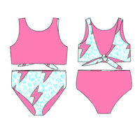 Maillot de bain d'été pour bébés filles, maillot de bain à manches longues personnalisé avec fermeture éclair, maillot de bain une pièce pour enfants filles, nouvel arrivage