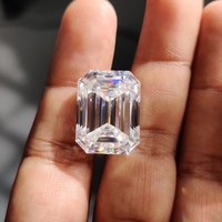 Venta al por Mayor en China de Piedras Preciosas Sueltas de Moissanita con Corte Esmeralda de Gran Tamaño de 0.50CT-20CT, Calidad DEFGH VVS, para Anillo