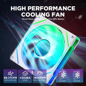 Asiahorse <span class=keywords><strong>Amici</strong></span> พัดลมระบายความร้อน140มม., พัดลมคอมพิวเตอร์ PC พัดลม RGB พัดลมระบายความร้อนคอมพิวเตอร์เคส PC - Product Image 5