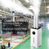 Nouvel humidificateur industriel ultrasonique de 28 litres avec contrôle d'humidistat, faible bruit (46-70 dB), grande capacité, pour l'humidification des ateliers
