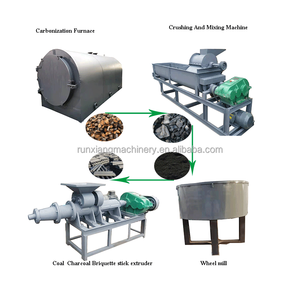 Máquina Extrusora de Carbón en Polvo para Barbacoa, Extrusora de Briquetas de Biomasa para Briquetas de Madera Hexagonales, 300-500 kg/h, 7.5 kW - Product Image 6