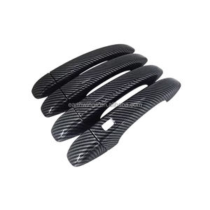 2016-2022 pour <span class=keywords><strong>Renault</strong></span> <span class=keywords><strong>Talisman</strong></span> <span class=keywords><strong>Samsung</strong></span> SM6 qualité fibre de carbone poignée de porte extérieure garniture ensemble Chrome accessoires autocollants - Product Image 1