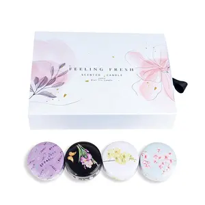 Custom Fresh Flower Design Home Decor Candle 12PCS Paraffin Wax Soy Wax Scented Mini Tin Candle Gift Set