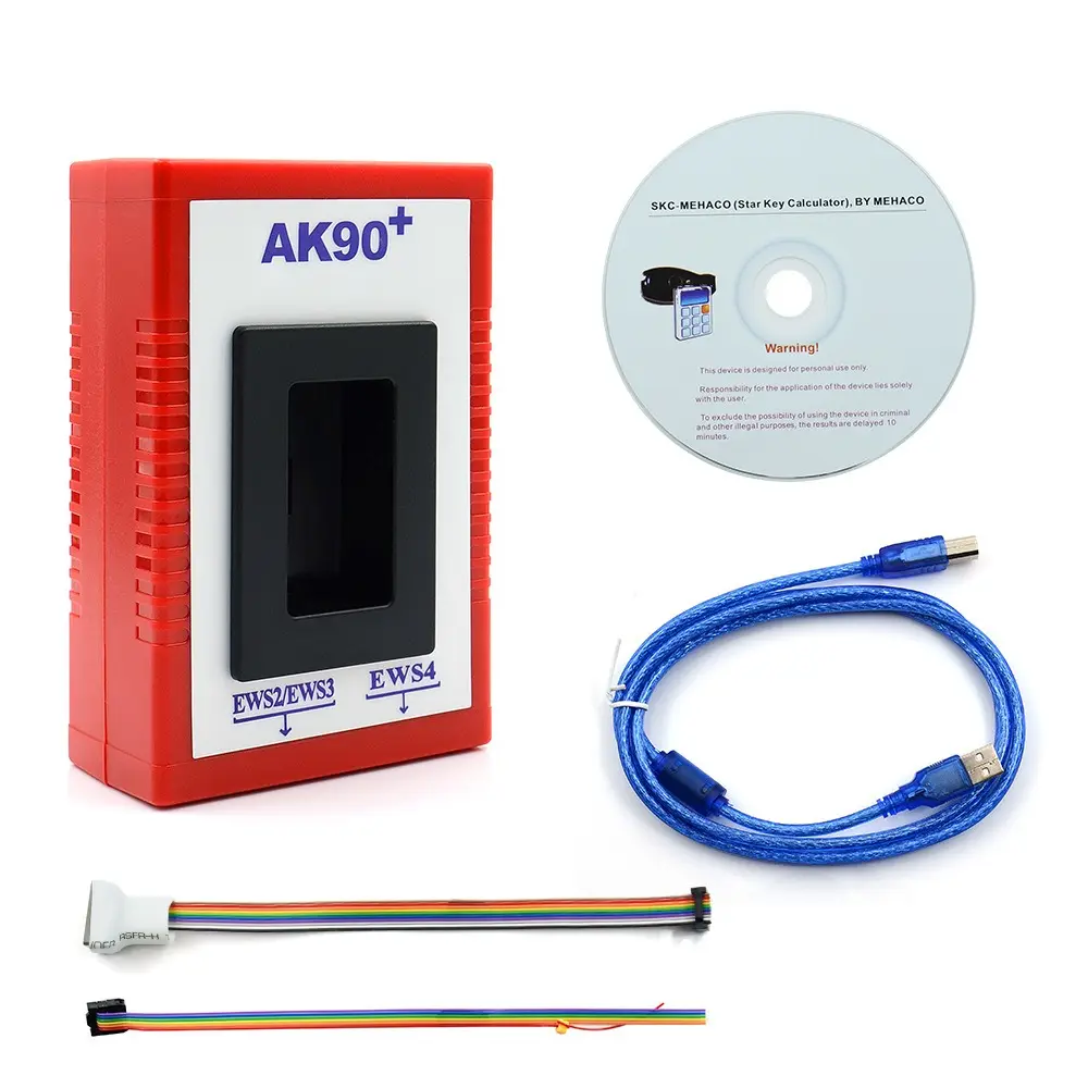 Programmateur de clés AK90 + pour toutes les BMW, adaptateur de Diagnostic pour EWS + OBD2, 20Pin à OBD2, nouveau,