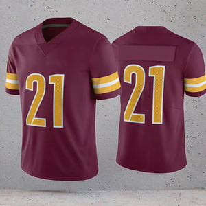 Mayorista Personalizado Unisex Adulto Fútbol Americano Jerseys Tallas Grandes Manga Corta Cosido Bordado Transpirable Antibacteriano - Product Image 2