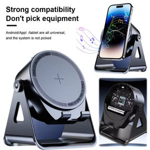 3 in 1 piccolo altoparlante V5.3 con supporto per telefono Smart Audio altoparlante Anti-scivolo pieghevole altoparlante senza fili per telefono cellulare universale - Product Image 2