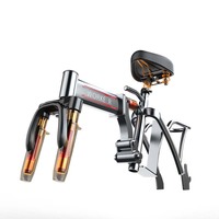 Vélo électrique pliable à pneus larges 48V 12.5Ah, batterie lithium amovible 600Wh, moteur brushless 20 pouces 500W, électronique numérique 3 vitesses