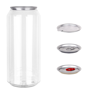 กระป๋องเครื่องดื่มพลาสติก PET ใส ขนาด 200 มล. หนา 0.5 มม. ปิดผนึกแบบดึงฝา สำหรับโซดา พื้นผิวปั๊มร้อน ยี่ห้อ <span class=keywords><strong>JBO</strong></span> รุ่น <span class=keywords><strong>JBO</strong></span>-14 - Product Image 5