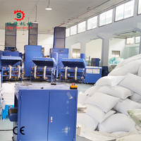 Ligne de production de rembourrage d'oreillers personnalisée Sojet pour mousse à mémoire de forme broyée et mélange de deux fibres