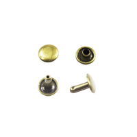Rivets à double capuchon en acier inoxydable, tête zinguée polie, tête fraisée, classe 51 ISO15977, rivets aveugles 6mm-9mm pour vêtements