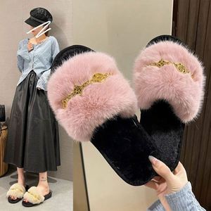 New Arrival Winter Warm Anti-Slip Silent Ladies Faux Fur Cotton Fabric Bow Fashion Trend for for Women - Product Image 2