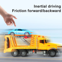 1/12 Schaal Grote Stad Engineering Transport Carrier Trucks Plastic Bouwvoertuigen Speelgoed Voor Jongens Kinderen Geschenken