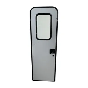 2024 Manufacturer Aluminum Alloy Single Point Lock Rv Caravan Door With Screen Door