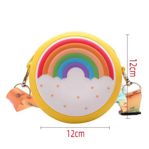 Porte-monnaie en silicone en forme de beignet 3D mignon, sucette arc-en-ciel, sac à clés pour téléphone, cadeau promotionnel pour enfants, <span class=keywords><strong>portefeuille</strong></span> - Product Image 4