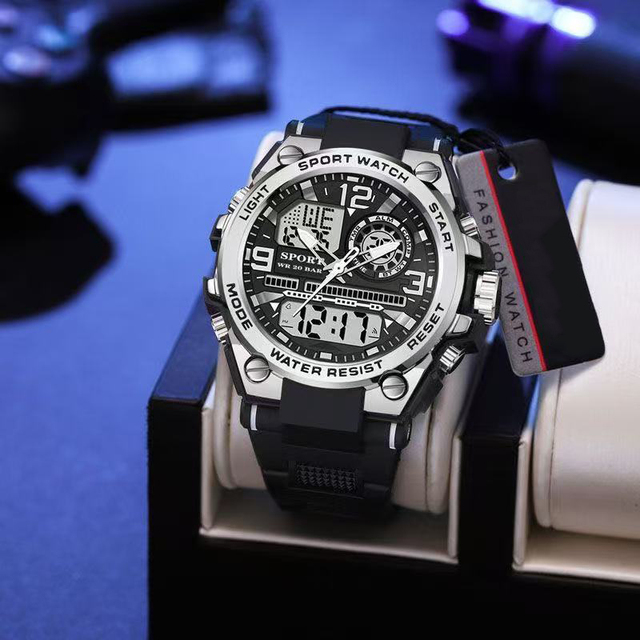 Wholesale Fashion Relojes Digital Analog Digital Sports Watch Men's Watch Men's 50m Digital Watch