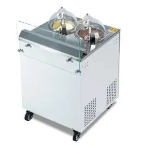 Mesin Gelato Es Keras Gelato Dalam Gerakan Lantai Komersial Batch Pintar Freezer Harga Grosir Disetujui CE untuk Gelato 2 Flavour
