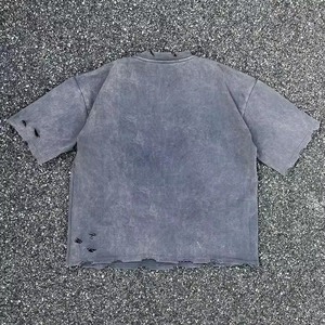 T-shirts graphiques personnalisés en gros pour hommes, impression DTG, sérigraphie, vintage, effet vieilli, délavé à l'acide, t-shirts oversize pour hommes - Product Image 3