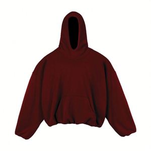 Sweat à capuche d'hiver pour homme, coupe classique, en molleton 100% coton, couleur personnalisée, grammage lourd, écologique, avec logo imprimé en sérigraphie - Product Image 2