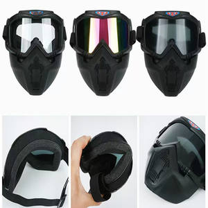 YSMLE Anti-buée UV400 Sport cyclisme lunettes de soleil coupe-vent <span class=keywords><strong>noir</strong></span> <span class=keywords><strong>masque</strong></span> facial pour motocross en plein air et <span class=keywords><strong>moto</strong></span> lunettes colorées - Product Image 5