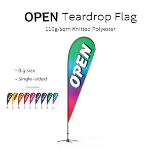 Benutzer definierte Größe Teardrop Flag Polyester fliegende Banner Strand flaggen Feder flagge Outdoor Festival Werbe werbung - Product Image 3