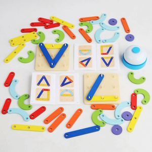 2 Player Brain Teaser Battle Game Pattern <b>Puzzle</b> Toys Montessori STEM Creative Board Toy for Kids - Product Image 3