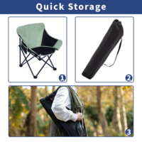 Chaise de camping pliable en acier inoxydable Oxford avec logo personnalisé, imperméable, de luxe, pour la pêche, le jardin, le pique-nique, l'atelier