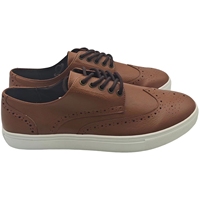 Mocassins Marron Décontractés pour Hommes en Gros Personnalisés, Chaussures Respirantes en Cuir Fendu avec Semelle Intérieure en PU pour Hommes, Conception Légère