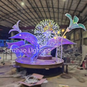 SENZHAO Motifs lumineux LED pour groupes floraux, usage commercial extérieur : Jardins, Centres commerciaux, Parcs, Rues, Hôtels, Places - Product Image 3
