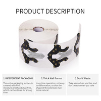 BORN PRETTY PRO Formes d'extension d'ongles professionnelles longue longueur Formes d'extension d'ongles auto-adhésives pour constructeur acrylique Gel d'ongles