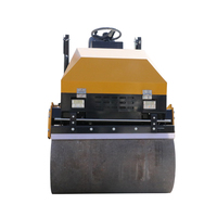 Rouleau vibratoire à double tambour Lander LDYL-2TON de 2 tonnes avec moteur et pompe, fourni par l'usine