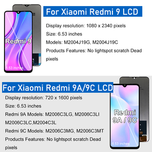 Módulo de pantalla Lcd <span class=keywords><strong>Redmi</strong></span> <span class=keywords><strong>9c</strong></span>, no 9 Pro, para <span class=keywords><strong>Redmi</strong></span> Note 9, <span class=keywords><strong>precio</strong></span> al por mayor - Product Image 4