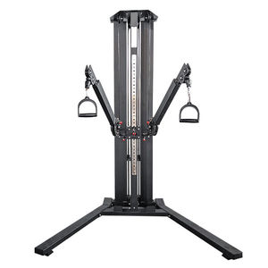 Entraîneur à <span class=keywords><strong>double</strong></span> fonction Multi Cable Crossover Gym Equipment Pulldown Pullley Machine Iron Metal Commercial Use Black - Product Image 1