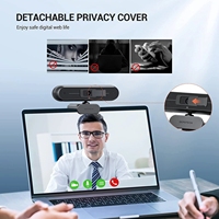 Stokta CMOS görüntü sensörü bulunan dahili mikrofon ve hafif USB 1080 PC kamera ile Full HD 2.0 P 4K web kamerası