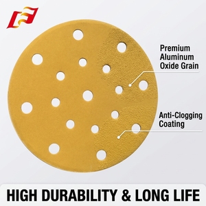 Dischi Abrasivi in Ossido di Alluminio con Foro da 2-6 Pollici, Disco Abrasivo con <span class=keywords><strong>Velcro</strong></span> <span class=keywords><strong>per</strong></span> Levigatrici Orbitali - Product Image 3