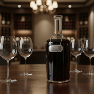 Etichetta Adesiva per Decanter 28x52 mm con Catena, Materiale Cartaceo Impermeabile per Promozione, Adesivi per Bicchieri di Profumo - Product Image 2