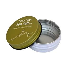 Round Screw Top Aluminum <b>Tin</b> Can Airtight Food Grade Sea Salt Spice Tea Cosmetic Storage Metal Packaging Container - Product Image 3