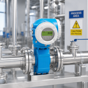 เครื่องวัดการไหลแบบแม่เหล็กไฟฟ้า Endress+Hauser Proline Promag P 300 OEM สำหรับน้ำ รุ่น 5P3B25 5P3B40 PTFE HART IP67 สำหรับกระบวนการเคมีแบบ Skid - Product Image 1