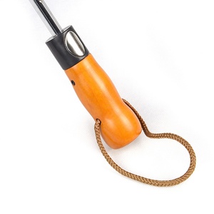 Nuevo Diseño, Color Personalizado, Material Elástico 190t, Mango de Madera Natural, Paraguas de Viaje Plegable de 2 Secciones y 23 Pulgadas, Resistente al Viento, Apertura y Cierre Automático - Product Image 4