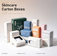Boîte d'emballage personnalisée pour produits de soin de la peau, boîte pliante avec fenêtre pour sérum, crème, cosmétiques, vente en gros