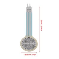 Fsr402 résistance sensible à la Force 0.5 pouces 6cm Fsr capteurs de Film nouveaux et originaux avec résistances de détection de Force de broche pour Arduino