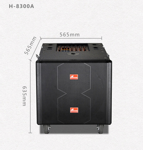 Système audio portable H-8300 avec caisson de basses de 18 pouces, 8 haut-parleurs de médiums et 4 tweeters à cornes, enceinte H-8300 avec recharge intégrée - Product Image 3