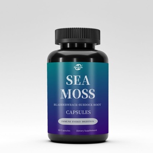 OEM ODM <b>Sea</b> <b>Moss</b> Supplement Pure Natural <b>Sea</b> <b>Moss</b> <b>Capsules</b> Organic <b>Sea</b> <b>Moss</b> Grass Hard <b>Capsules</b> for Immune and Energy Support - Product Image 1