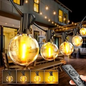<span class=keywords><strong>Guirlande</strong></span> <span class=keywords><strong>lumineuse</strong></span> d'extérieur à ampoules G40 dimmables, 25FT 50FT 100FT, pour mariage, Noël, jardin, décorations - Product Image 3