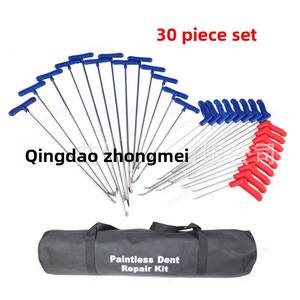 Pro Grade <span class=keywords><strong>gratuit</strong></span> tôle <span class=keywords><strong>crochet</strong></span> barre supérieure Dent Pit corps couche réparation accessoires 30 pièces voiture Dent réparation ensemble d'outils - Product Image 6