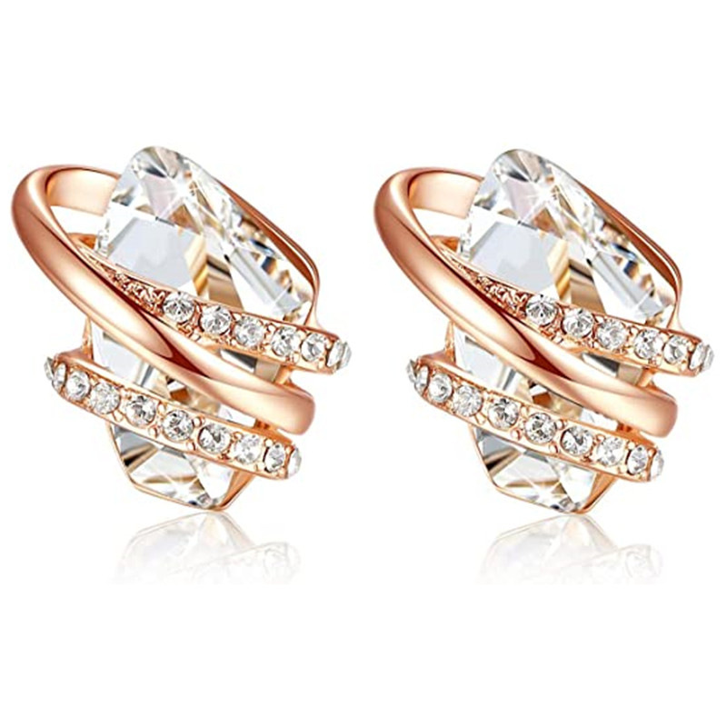 E2235 White Diamond + Rose Gold