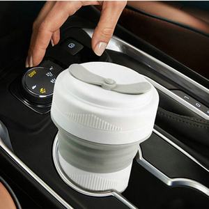 Tazza Pieghevole in Silicone per Esterni, Bicchiere Retrattile da Viaggio con Coperchio e Cannuccia - Product Image 6
